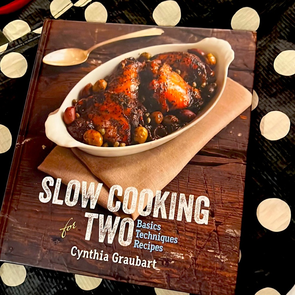 SLOW COOKING FOR 2 cookbook., almost like new